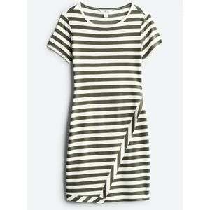 Market & Spruce Brigitte Knit Dress Olive Green